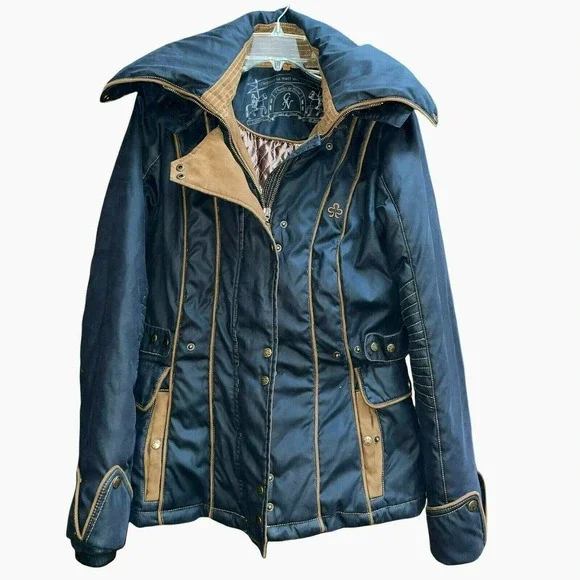 Charles de Nevel 38 S French Designed Winter Equestrian Sports Hooded Jacket - Picture 1 of 8